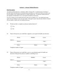 Veterans Legal Services Clinic Intake Form - Virginia, Page 12