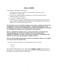 Veterans Legal Services Clinic Intake Form - Virginia, Page 3