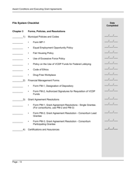 File System Checklist - Award Conditions and Executing Grant Agreements - Vermont, Page 4