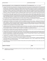 Form SI16119 (377661-B) Medical History Statement (Evidence of Insurability) - Public Employees Benefits Board (Pebb) Program - Washington, Page 3
