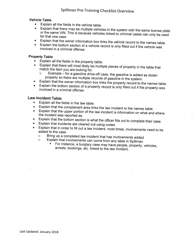 Spillman Pre-training Checklist - Vermont, Page 2