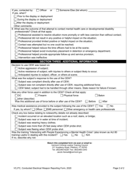 Conducted Electrical Weapon Reporting Form - Vermont, Page 2