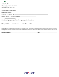 Growth Stimulating Agents Prior Authorization Request Form - Vermont, Page 2