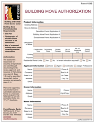 Form 104B Building Move Authorization - City of Berkeley, California