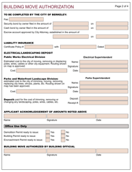 Form 104B Building Move Authorization - City of Berkeley, California, Page 2