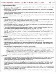 Form 160 Code Compliance Checklist - Decks, Porches and Stairs - City of Berkeley, California, Page 2