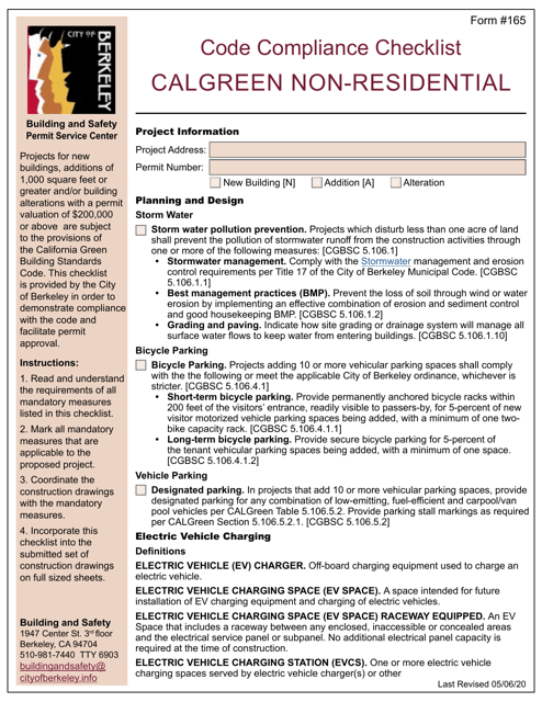 Form 165  Printable Pdf