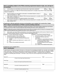 Pcbs Screening Assessment Form - City of San Mateo, California, Page 2