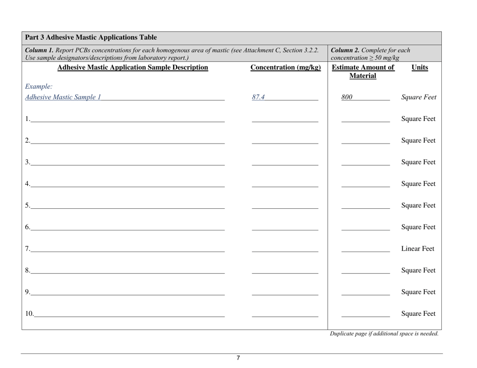 Pcbs Screening Assessment Form - City of San Mateo, California, Page 7