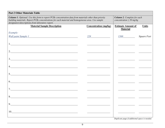 Pcbs Screening Assessment Form - City of San Mateo, California, Page 9