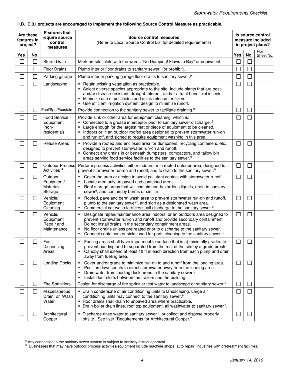 City of Berkeley, California Stormwater Requirements Checklist - C.3.i ...