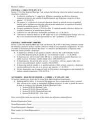Submittal Form - Medical Cannabis Criteria and Requirements - City of Berkeley, California, Page 2