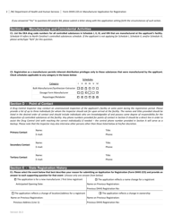 Form DHHS225-A Manufacturer Application for Registration - North Carolina, Page 2