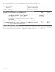Form DHHS225-A Manufacturer Application for Registration - North Carolina, Page 3