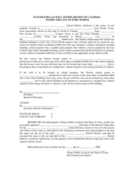 Waiver for Gas Well Within 600 Feet of a School Within the City of Fort Worth - City of Fort Worth, Texas