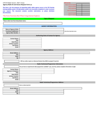 Document preview: Agency Radio Id and Access Request Form - City of Fort Worth, Texas