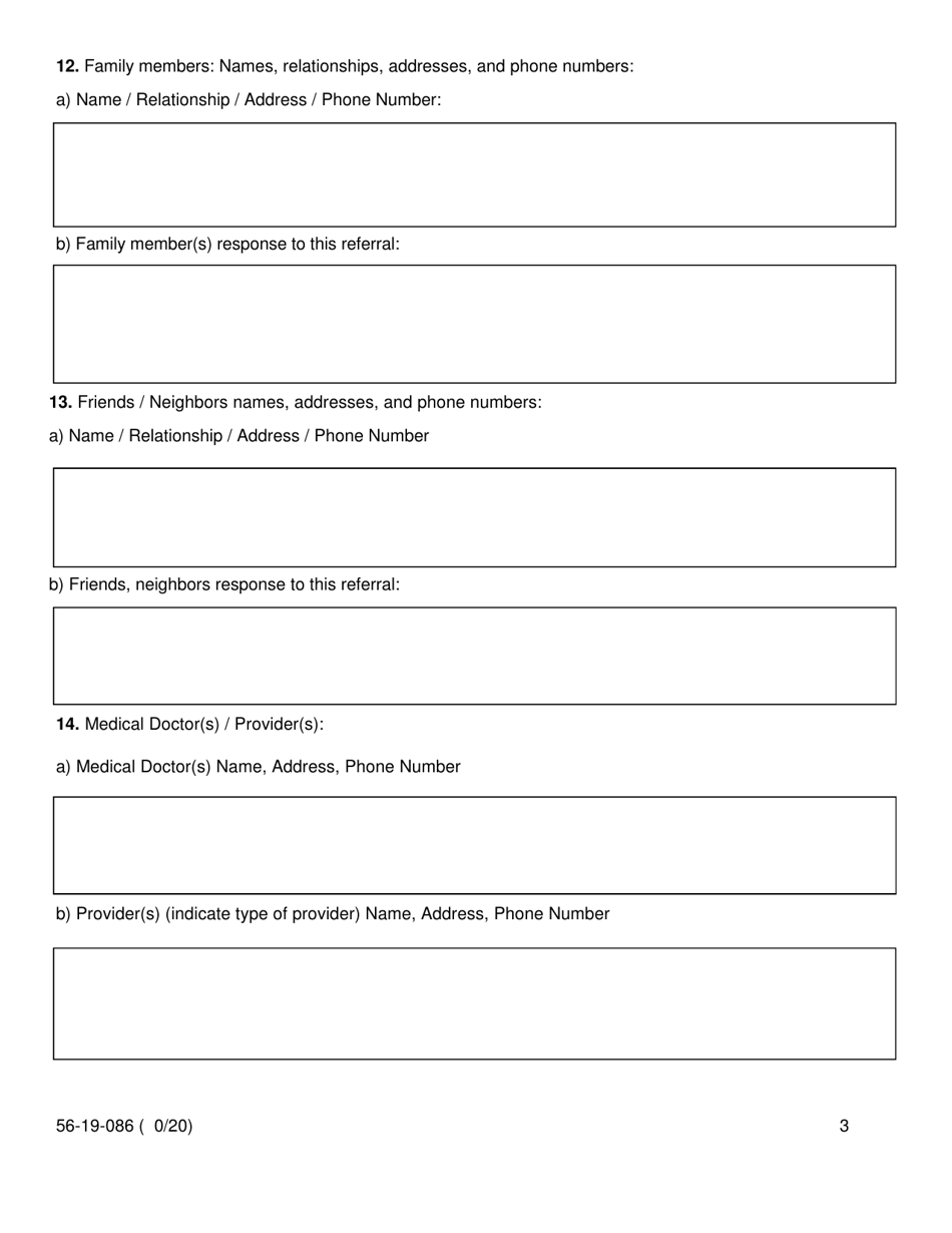 Form 56-19-086 Referral for Probate Conservatorship to the Ventura County Public Guardian - County of Ventura, California, Page 3