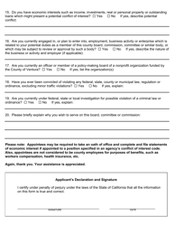 Application for Appointment to County Boards, Commissions and Committees - District 2 - County of Ventura, California, Page 2