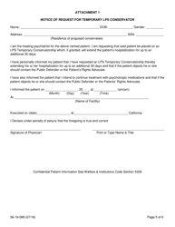 Form 56-19-089 Lps Conservatorship Referral - County of Ventura, California, Page 5