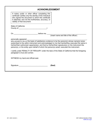 Form DP-1 Declaration of Domestic Partnership - California, Page 2