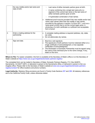 Form DP-1 Declaration of Domestic Partnership - California, Page 4