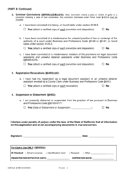 Form CCR CLK32 Registration as an Unlawful Detainer Assistant - Individual - Ventura County, California, Page 2
