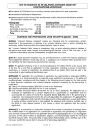 Form CCR CLK33 Registration as an Unlawful Detainer Assistant - Corporation/Partnership - Ventura County, California, Page 4