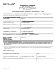 Document preview: Form HCA13-871 Compression Garments - Washington