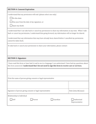 Form HCA60-0018 Consent to Coordinate Care and Treatment - Washington, Page 4