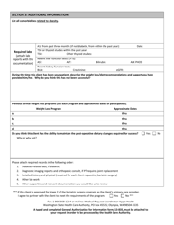 Form HCA13-785 Stage 2 Bariatric Surgery Request - Washington, Page 2