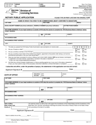 Form DOS-0033-F-A Notary Public Application - New York, Page 2