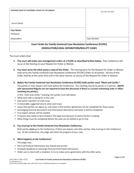 Form FAM112 &quot;Court Order for Family-Centered Case Resolution Conference (Fccrc) - Dissolution/Legal Separation/Nullity Cases&quot; - County of Los Angeles, California