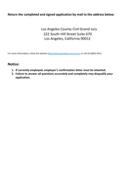 Civil Grand Jury Application Form - County of Los Angeles, California, Page 5