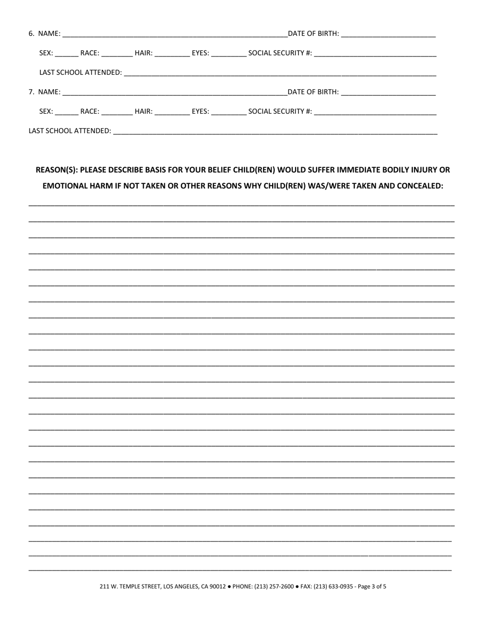 Good Cause Report - County of Los Angeles, California, Page 3