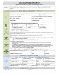 Payee Data Record (In Lieu of IRS W-9) - County of Los Angeles, California