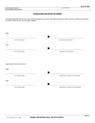 Form ALA FL-006 Order Appointing Real Estate Expert - County of Alameda, California, Page 4