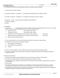 Form ALA FL-004 Order Appointing Accounting Expert - County of Alameda, California, Page 2