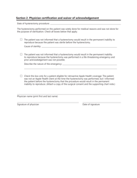 Form HCA13-365 Hysterectomy Consent Form - Washington, Page 2