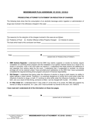 Form ALA CR-002C &quot;Misdemeanor Plea Attachment: Vc 23103/23103.5&quot; - County of Alameda, California, Page 2