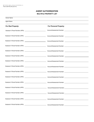 Form CAA-F003 Agent Authorization - County of Alameda, California, Page 2