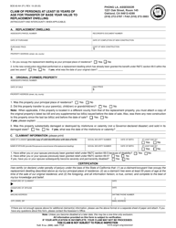Form BOE-60-AH Claim of Person(s) at Least 55 Years of Age for Transfer of Base Year Value to Replacement Dwelling - County of Alameda, California, Page 3