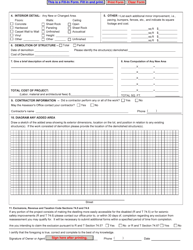Form 111-1009-042 Cost Questionnaire for Additions and Alterations - Commercial/Industrial - County of Alameda, California, Page 2