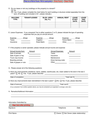 Rural Property Use and Income Questionnaire - County of Alameda, California, Page 2