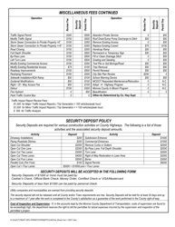 Permit Fee Work Sheet - Monroe County, New York, Page 2