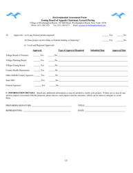 Zoning Board of Appeals Application - Village of Westhampton Beach, New York, Page 13