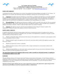 Zoning Board of Appeals Application - Village of Westhampton Beach, New York, Page 6