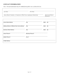 Application for County of San Diego Board, Commission, or Committee - County of San Diego, California, Page 3