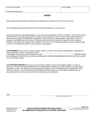 Form RI-CI021 Application for Order for Publication of Summons/Citation/Notice of Hearing and Order - County of Riverside, California, Page 4