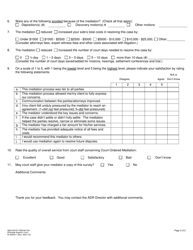 Form RI-ADR011 Post-mediation Survey - County of Riverside, California, Page 2