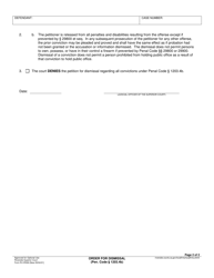 Form RI-CR090 Order for Dismissal - County of Riverside, California, Page 2